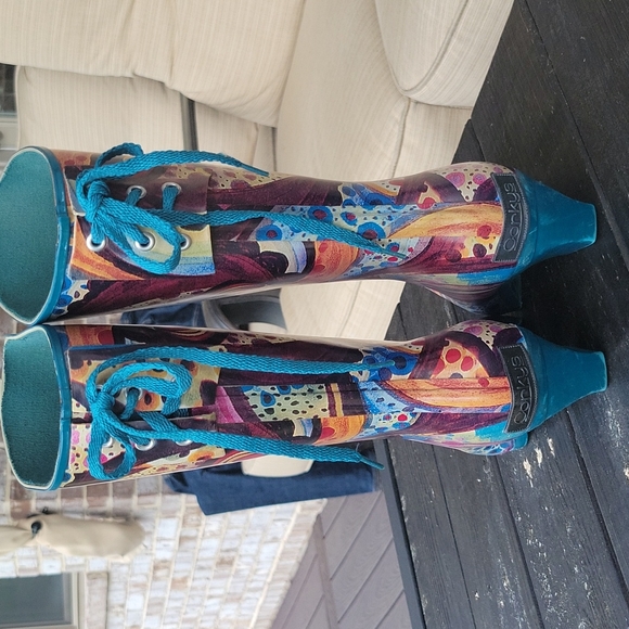 Corky's Lace Back Rain Boots - Picture 7 of 8